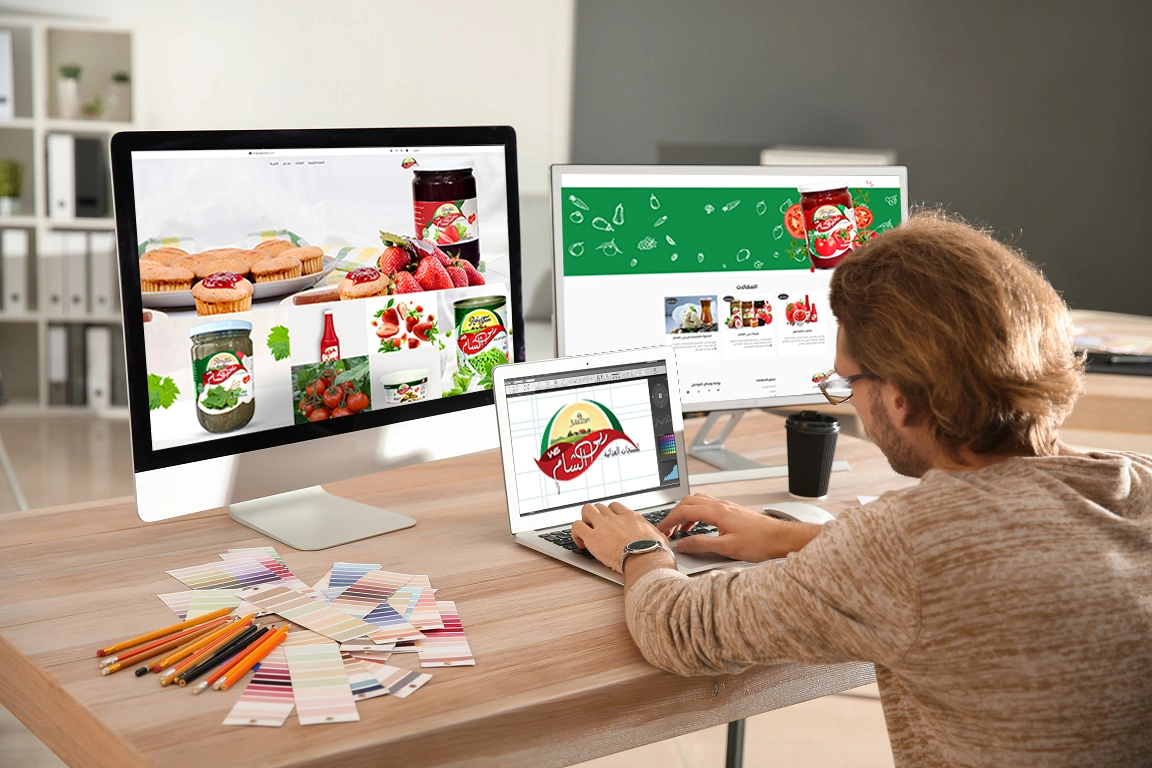 Programming and designing rubaalsham website for food products